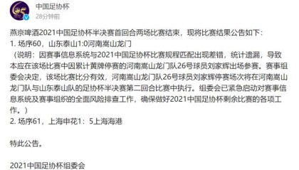 开云体育官网-足协针对河南违规使用球员说明 停赛将次回合执行